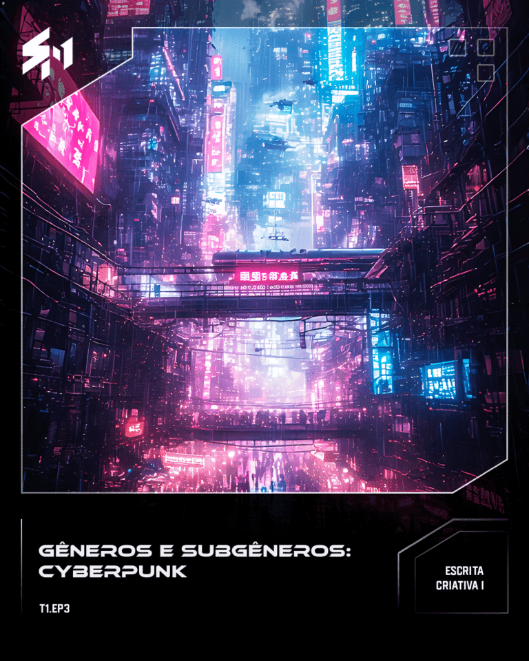 Ciudad cyberpunk mostrando un futuro distópico con alta tecnología.